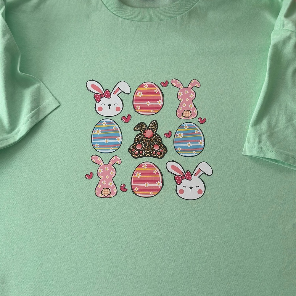 Gildan Unisex Mint Green Crewneck Easter Tee
